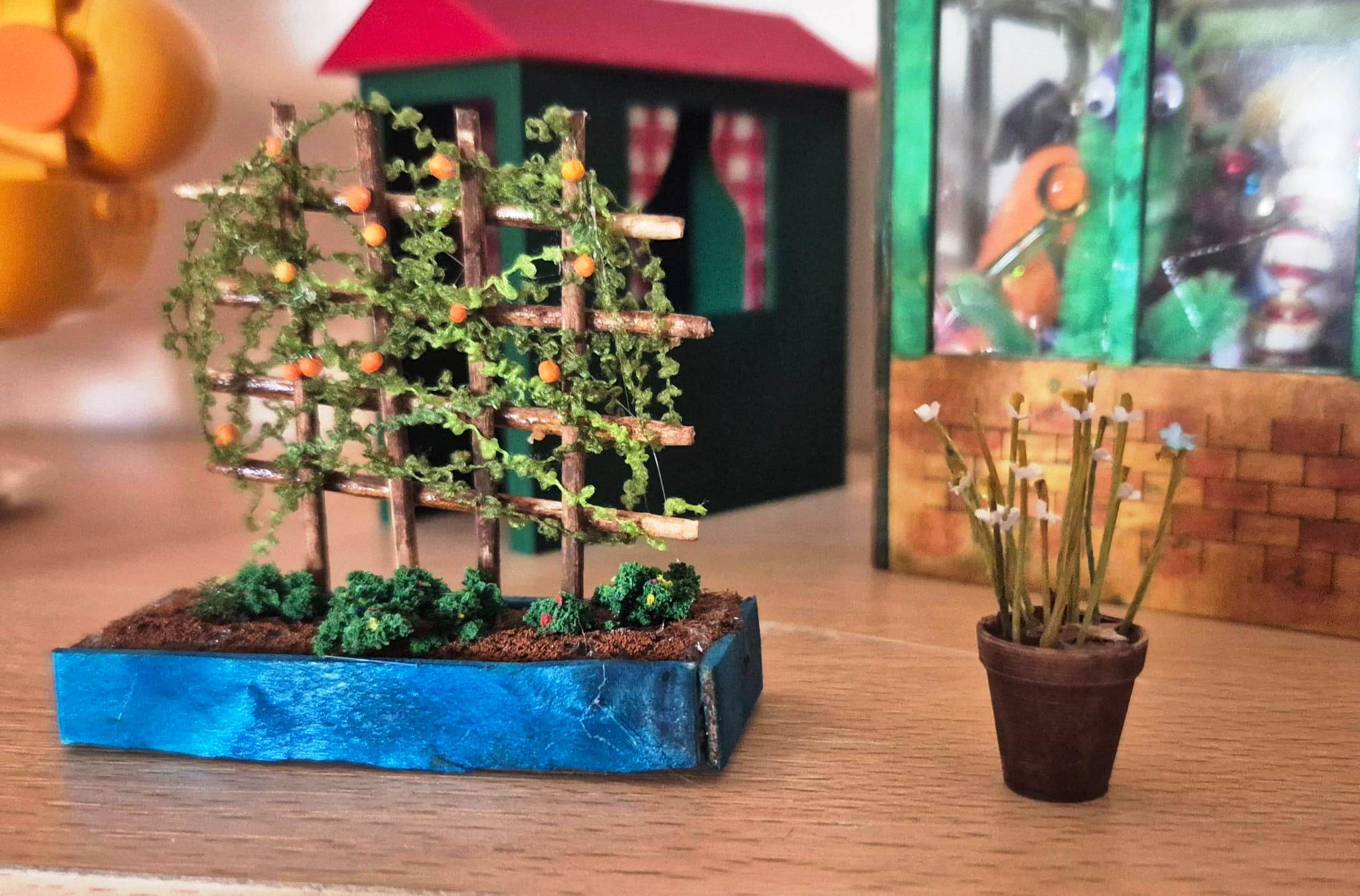 Trellis and Flowerpot by Caroline