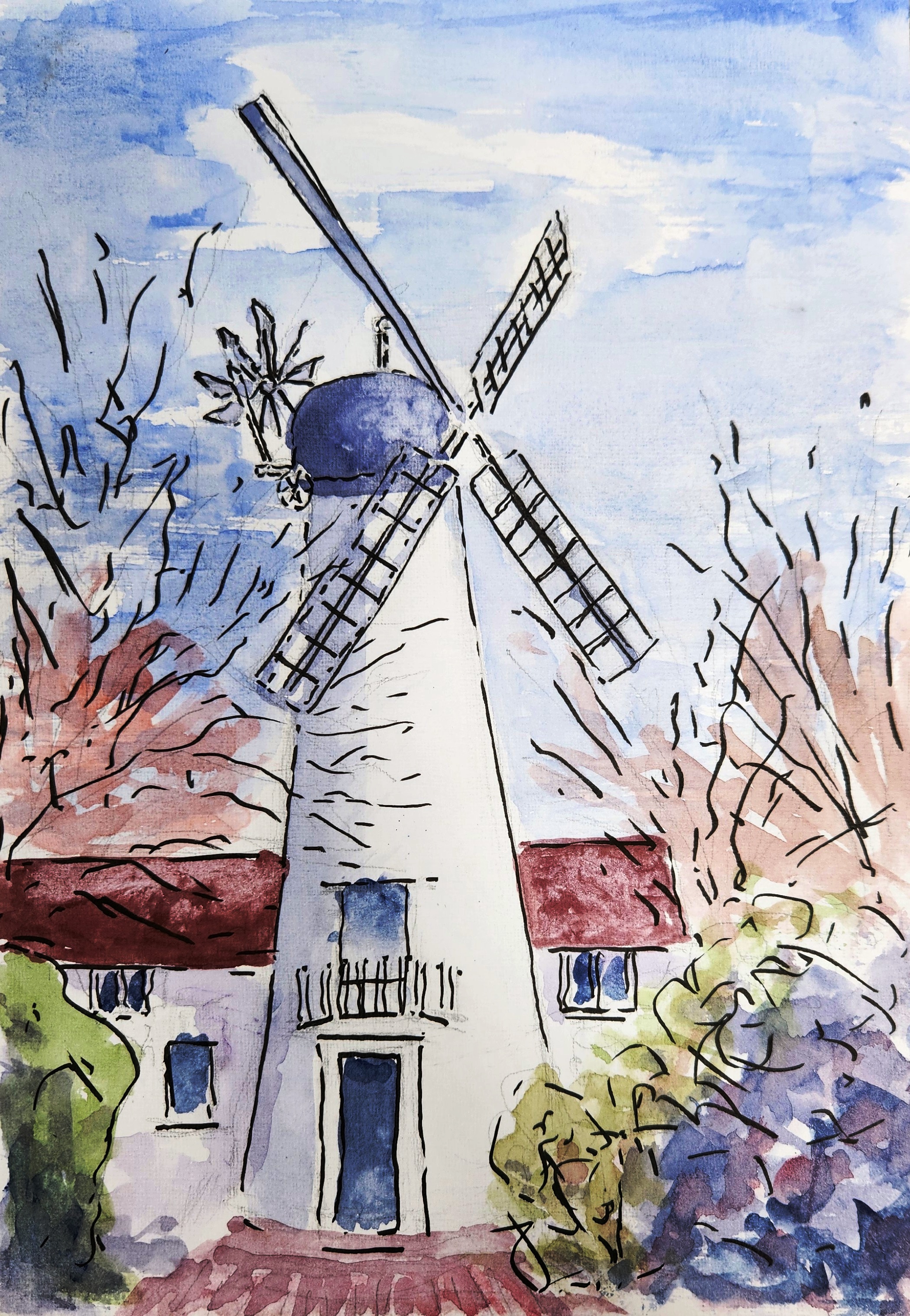 Chorlesbury Windmill by Maggie