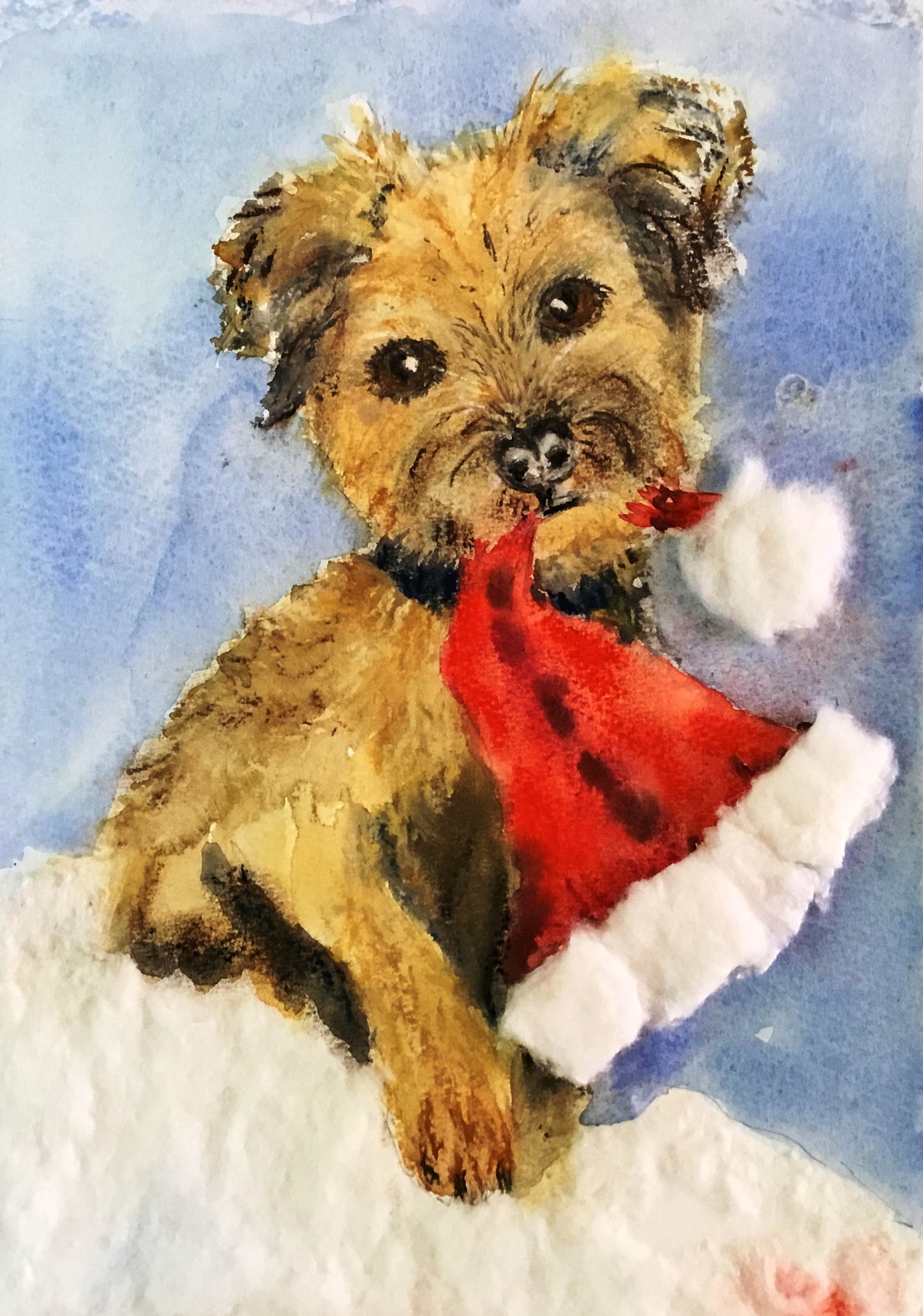 Sophie at Christmas by Micky