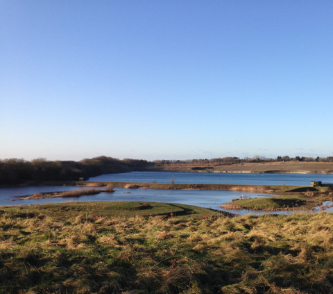 View of College Lake Nature Reserve, Tring
